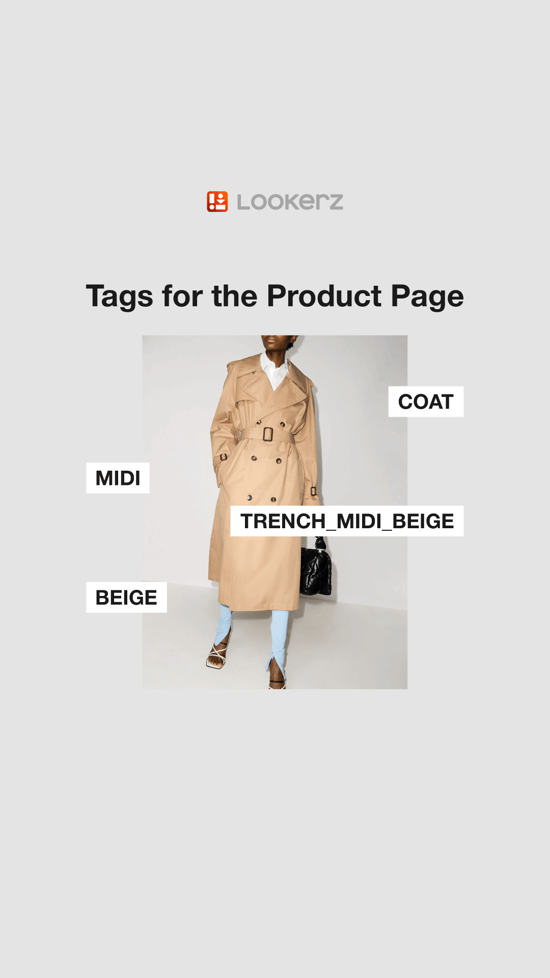 Smart tags for fashion online store. Lookerz widget